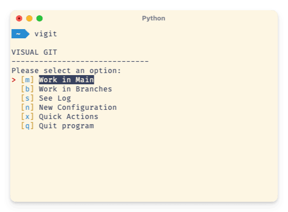 Visual Git Screenshot